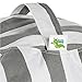 Best Stuffed Animal Storage Bean Bag Chair, Premium Cotton Canvas Toy Organizer for Kids Bedroom, Perfect Storage Solution for Plush Toys, Blankets, Towels & Clothes Grey/White Stripes By T-Bugs