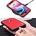 ULAK iPhone 8 Plus Case, iPhone 8 Plus Case Red, Slim Shockproof Flexible TPU Bumper Case Durable Anti-Slip Lightweight Front and Back Hard Protective Safe Grip Cover for iPhone 8 Plus 5.5 inch