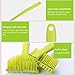 Arswin Silicone Back Scrubber, Long Handle Soft Bristles Bath Brush with Massage Beads, Body Shower Washing Brush Wet or Dry Cleaning Spa Brushing for Men and Women, 14.8 x 3.3 inches