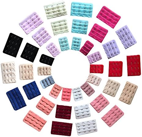 SZLhappyboy 42 pcs Bra Extenders, Brassiere Extension 2/3/4 Hooks, Women Bra Extender Strap