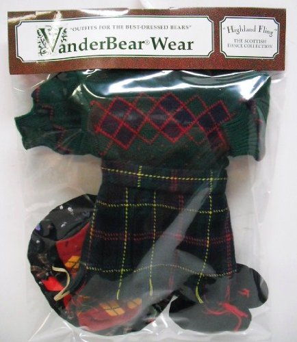 Fluffy Vanderbear Highland Fling Outfit "The Scottish Dance Collection"
