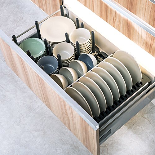 Adjustable Kitchen Storage Drawer Modules For Dishes Bowls