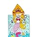 COCODE Mermaid Princess Kids Hooded Poncho Bath Towel Beach Towel 24