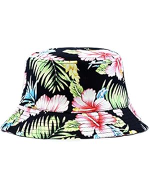 200hf1400 Hawaiian Flower Bucket Hat - 2 Colors