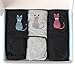 3 Pack Viscose Made from Bamboo Skin-Friendly Absorbent Menstrual Period Panty Incontinence - Cat Large