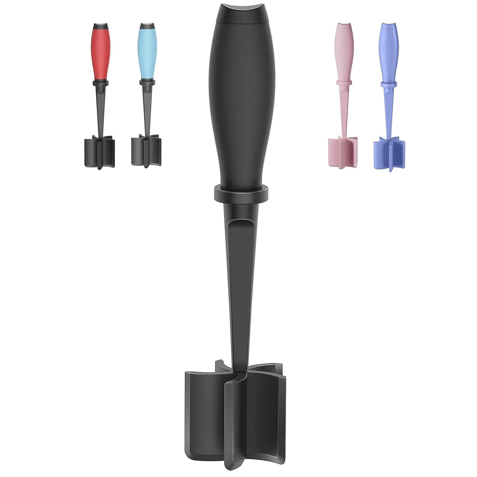 Photo 1 of Meat Chopper, 5 Curve Blades Ground Beef Masher, Heat Resistant Meat Masher Tool for Hamburger Meat, Ground Beef, Turkey and More, Nylon Hamburger Chopper Utensil Non-scratch Utensils