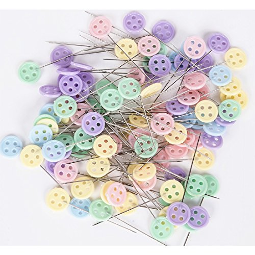 500 Pcs Flat Button &Flower Head Pins,Straight Pins, Quilting Pins with Cases - Thumbnail 6
