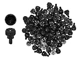 Mudra Crafts Desktop PC Computer Building Case 6-32 Repair Mounting Thumb Screw Assortment Kit, 100 PCs (Black)