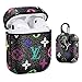 Gukis Compatible with Airpods 1/2 Case,Cute 3D Luxury Leather Shock-proof Cover Designer Skin Kits Keychain,Cool Fun Funny Fashion Design Stylish Case for Girls Women Ladies Teens Air pods(Color Lous)