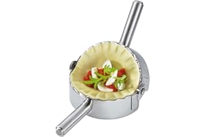 KAYCROWN Best Utensils Stainless Steel Ravioli Mold Pierogi Dumpling Maker Wrapper Pastry Dough Cutter Kitchen Accessories (L: 4.5 inch)