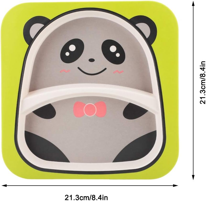 1 5pcs Enfants Vaisselle En Fibre De Bambou Lalimentation Du Bebe Animaux De Dessin Anime Pour Enfants Assiette Vaisselle Bol Fourchette Cuillere Tasse Pour Bebe Enfants Bebe Puericulture Vaisselle Atahari Com