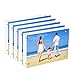 NIUBEE 5 Pack Acrylic Picture Frames 4x6 Inches, Bulk Clear Double Sided Desktop Frameless Photo Frame with Retail Gift Box Package