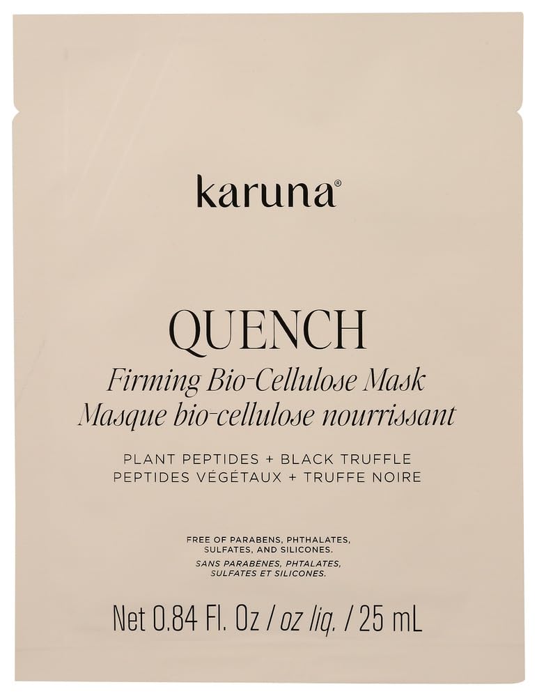 Karuna Skin - QUENCH Biocellulose Facial Mask for Dry, Dull Skin, Cooling & Rej…