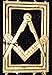 Masonic Gold Symbols Chain Collar - 24 K Plated + Free Case (as a Gift)