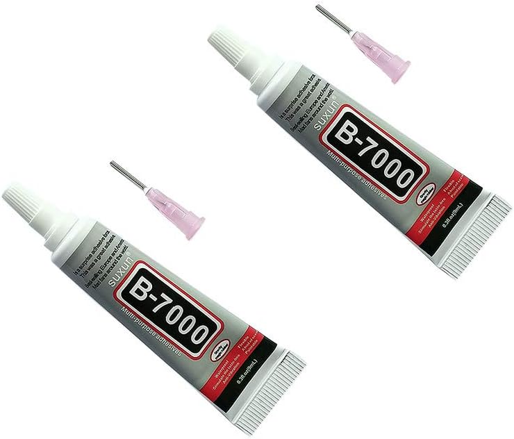 B7000 DIY Manual Multi-Purpose Glue 2pc 9ml,Waterproof Super Glue for Repairing Various Surfaces, Metal, Ceramics, Plastic, Glass, Wood