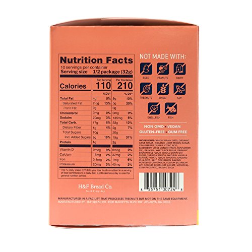 Zac Brownâ€™s Remedy Bake Shop Gluten-Free Cookies, non-GMO, Vegan, Dairy-Free, Soy-Free, Nut-Free, and Egg-Free (5 count box) (Oatmeal Cranberry, 1 Pack)