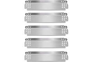 HWGckct Grill Heat Plate Parts for Nexgrill 720-0830H, 720-0888N, 720-0888, 720-0864, 720-0896B, Stainless Steel Grill Heat Tent, Burner Cover, Flame Tamer for 5 Burner Members Mark 720-0830G