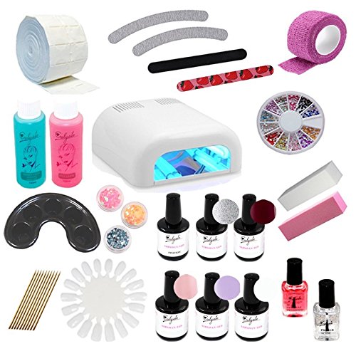 60off Kit Vernis Semi Permanent Professionnel Lampe Uv