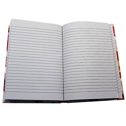 Hardback Notebook Set (6 Notepads Total) 5" x 7", Includes Beautifully Illustrated Covers. 60 Sheets Each Notebook, College Ruled Lined Stationery (Foil) - Thumbnail 2