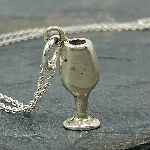 Wine glass necklace - 925 sterling silver
