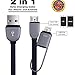 USB Car Charger for iPhone 5, Willor 3.4A Rapid Cell Phone Car Chargers + 2in1 3ft 8-pin Micro to USB Lightning Cable for iPhone 6s 6 plus 5s 5, iPad Air Pro, Samsung Galaxy, Other Smart Devices