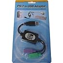 Adesso PS/2 to USB Adapter, connects 2 PS/2 connectors to 1 USB port/hub  (ADP-PU21 )