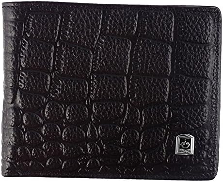 Men's Leather Multi-Card Compact Center Flip Bifold Wallet