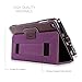 Snugg iPad Mini 1 (2012) / 2 (2013) / 3 (2014) Leather Case, Flip Stand Cover - Amethyst Purple