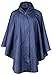 QZUnique Women's Waterproof Packable Rain Jacket Batwing-sleeved Poncho Raincoat,Blue Spots,Onesize