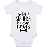 SproutJoy My Siblings Have Paws Baby Bodysuit I Love My Siblings Baby Bodysuits Babies Paws Clothes Unisex