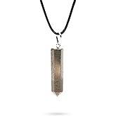 Ayana Crystals Handcrafted Pyrite Pendant Necklace - Ethically Sourced Raw Pyrite Crystal for Spiritual and Emotional Healing, Chakra Balancing, Zodiac Leo Birthstone