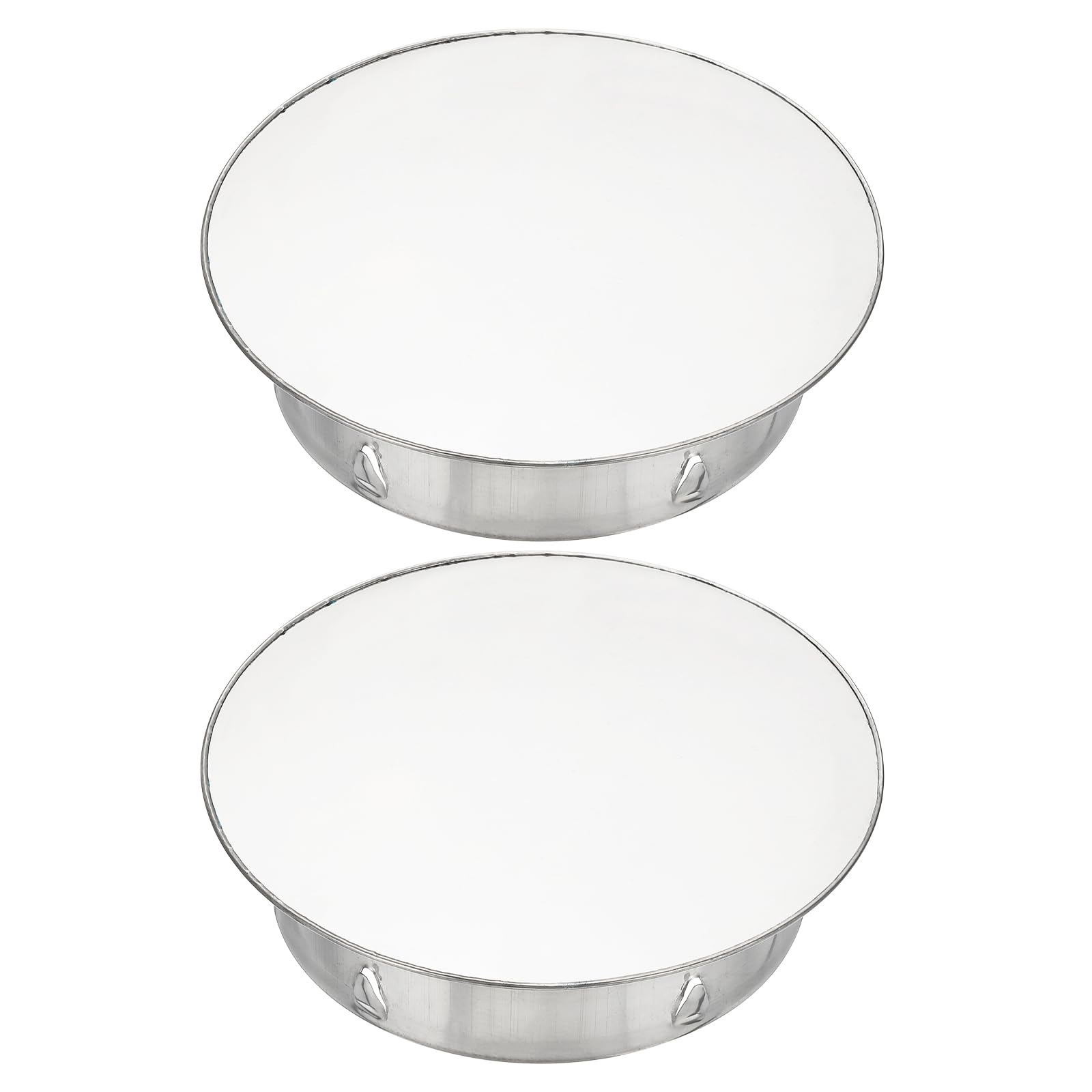 PATIKIL Chimney Hole Cap, 2 Pcs 150mm(6 Inch) Tightness Adjustable Round Stainless Steel Flue Hole Cover Stove Pipe Cap Pipe Cover for Kitchen Balcony Sewer, Silver Tone