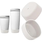 KGULQ 2Pcs Silicone Boot Compatible with Owala SmoothSip Slider 12oz 20oz & 12oz 24oz with Handle, Anti-Slip Protective Boot for Travel Coffee Mug, Prevents Scratches Coffee Tumbler Owalaa Accessories
