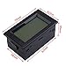 DROK Digital AC 50A Current Tester Ammeter Ampere Detector Amp Testing Meter Blue Backlight LCD Panel Display