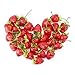 Umiss Artificial Strawberries 30pcs Fake Strawberry Artificial Fruits Lifelike Red Strawberry for Decoration Arrangements Home House Kitchen Decor (30pcs Strawberry)