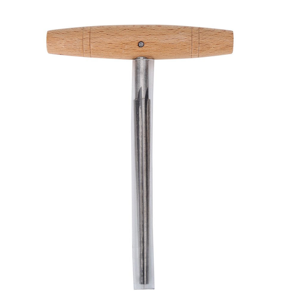 Violin Reamer, Durable Stainless Steel Peg Hole Reamer with Wooden Handle Luthier Repair Tool for 3/4 4/4 Violin