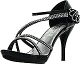 DELICACY ESSENTIAL-28 Women's Rhinestones Embellished Straps Platform Sandals