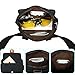 Ibagbar Small Fashion Multifunction Vintage Canvas Waist Bag Fanny Pack Running Pack Outdoor Bag Sporting Bag Cycling Leisure Bag with Detachable Belt for Men and Women Black