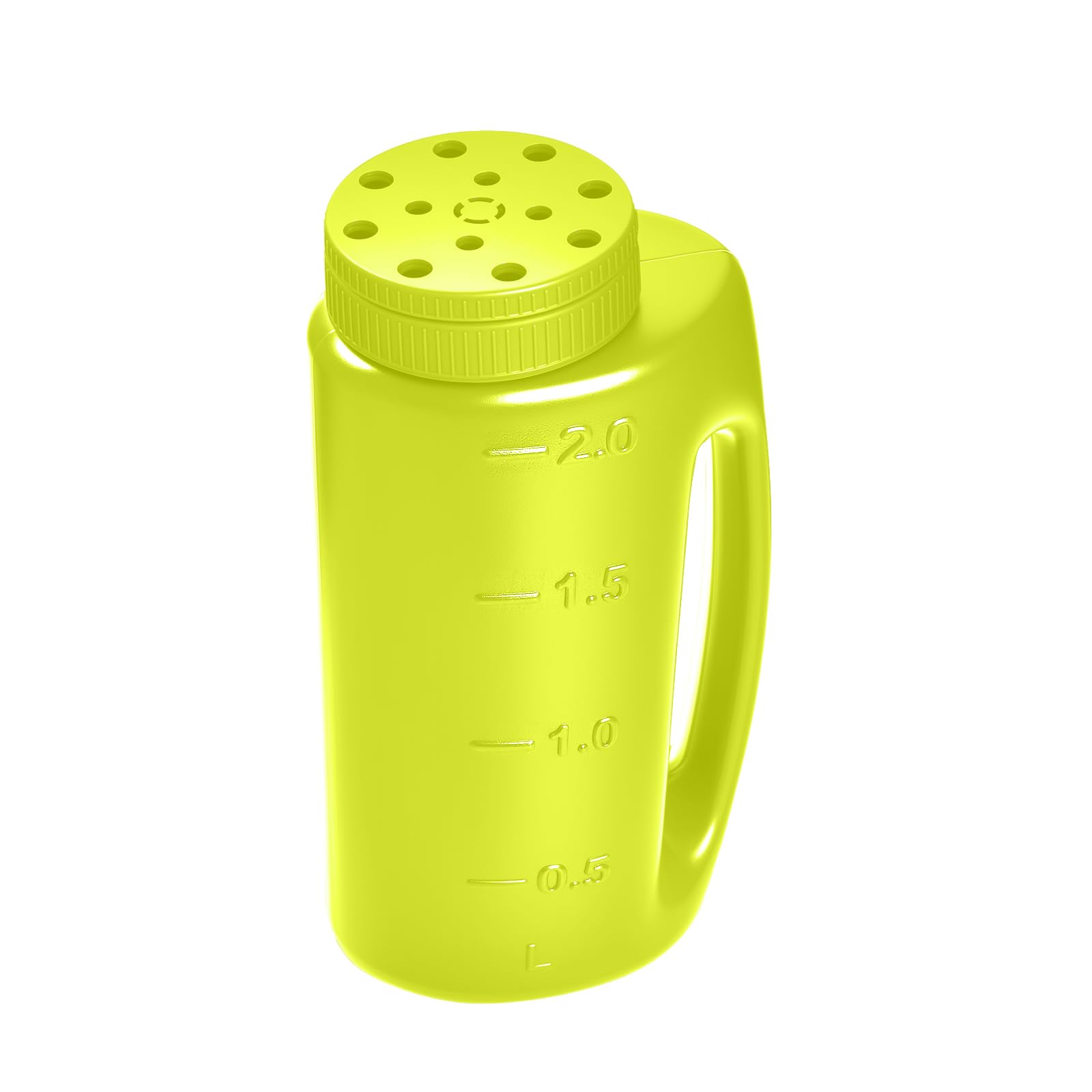 Photo 1 of **MISSING LID*** VKPLITE Adjustable Handheld Seed Shaker – Hand Spreader - Capacity Multi-Purpose Spreader for Fertilizer, Grass Seed, Ice Melt & Lawn Care - Green