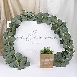 JPSOR 5 Pack Artificial Eucalyptus Garland Greenery