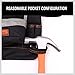 HORUSDY 8 Pockets Tools Belt,Oxford Cloth Electrician Tools Pouch, Tool Bag with Poly Web Belt Pouch, With Adjustable Waist Strap