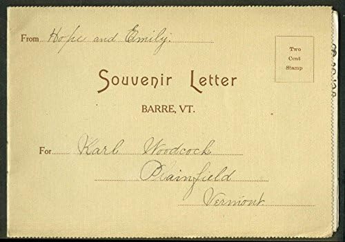 Souvenir Letter From Barre Vt Ca 1900 Blanchard Block Fire Station Seminary At Amazon S Entertainment Collectibles Store