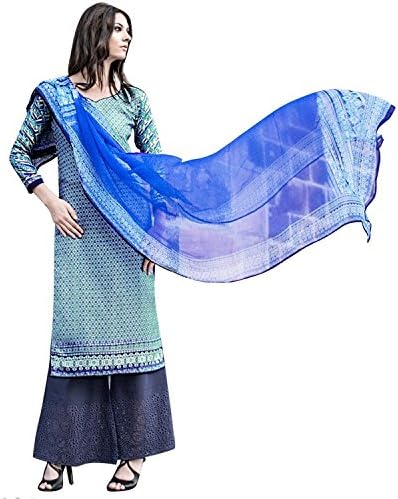 Shelina multi raw silk Pakistani Printed salwar suit