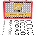 826PCS Oring Assortment Kit Metric and Inch and Seal Pick Tool, 826 Orings in 64 Universal Sizes, Buna NBR Rubber 70A Durometer, SAE, MM, Automotive Car Vehicle Plumbing Gasket Air