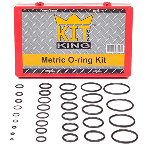 Kit King USA 826PCS Oring Assortment Kit Metric and Inch with Seal Pick Tool, 826 Orings in 64 Universal Sizes, Buna NBR Rubber 70A Durometer, SAE, MM, Automotive Car Vehicle Plumbing Gasket Air - Thumbnail 4