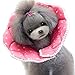 Bolbove Pink Dots Pet Soft & Stylish Cone Recovery E-Collar for Dogs & Cats (4#)