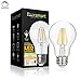 FluxSmart LED Filament Edison Light Bulb - Dimmable Warm White 8W - 60W Equivalent A19 E26/27 Base 2700K (8)