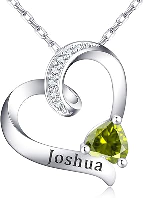 mother daughter necklace birthstone
