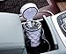 Auto Car Ashtray Portable with Blue LED Light Ashtray Smokeless Smoking Stand Cylinder Cup Holder (White)