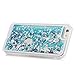 MOLLYCOOCLE iPhone 6s Case, iPhone 6 Case, Liquid Sparkle Glitter Case Clear TPU Shell Bling Design Quicksand Cute Star Flowing Cover for iPhone 6/6s - Blue